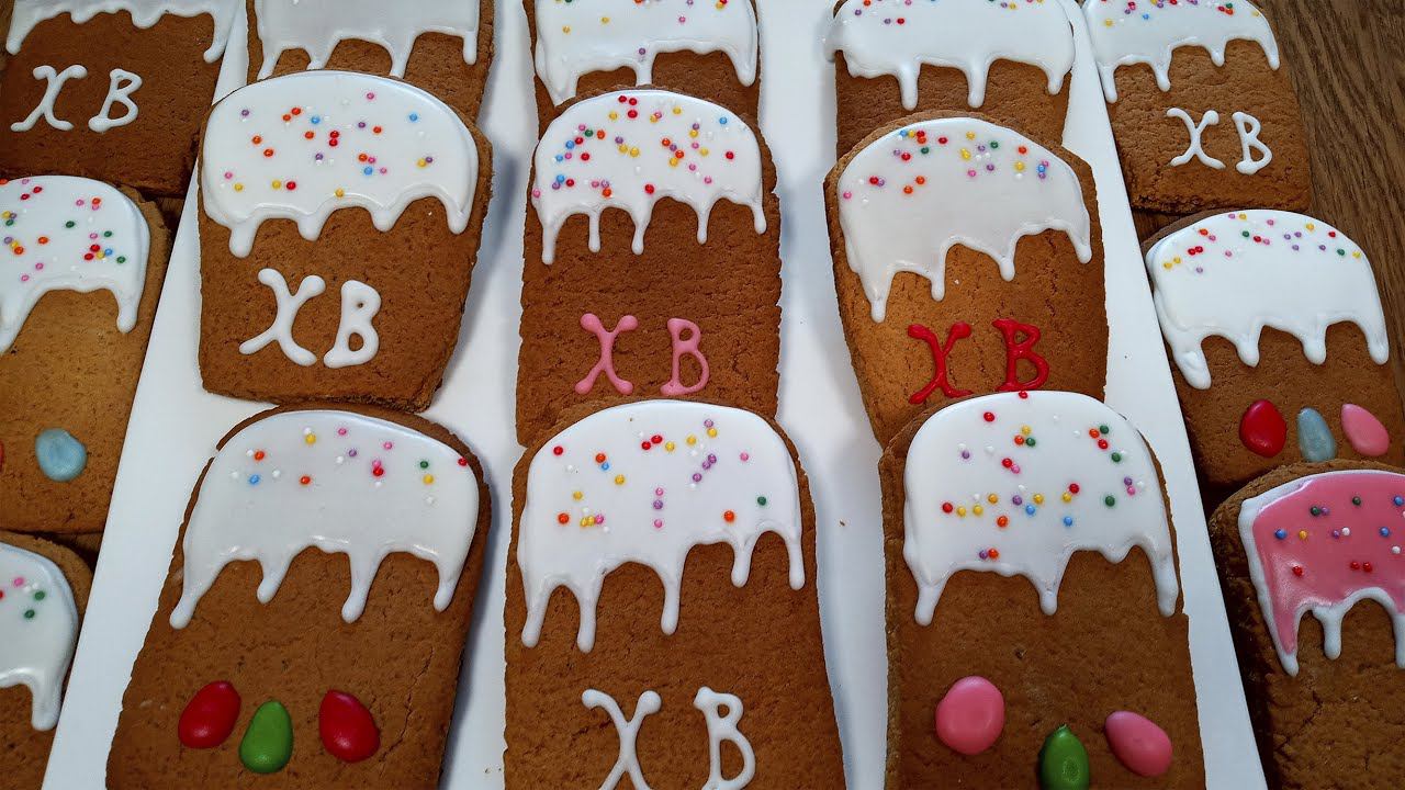 Вкуснейшее имбирное печенье на ПАСХУ - Простой и вкусный рецепт + роспись смотреть онлайн