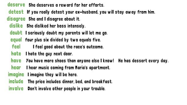 English Grammar: Stative Verbs In English