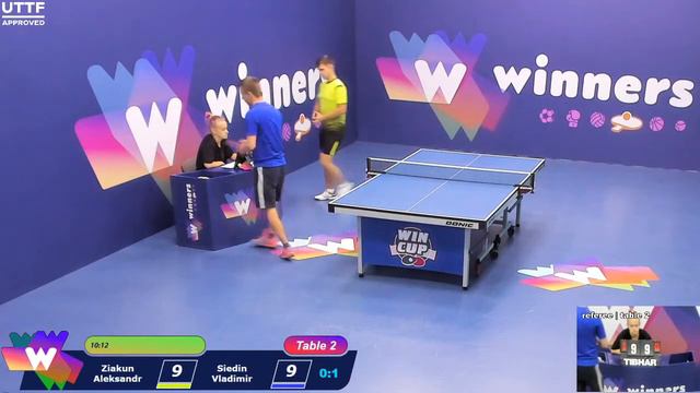 WINners CUP table 2 30.08 Ziakun Aleksandr - Siedin Vladimir 17:30 смотреть онлайн