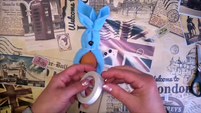 Очаровательные пасхальные зайки из салфеток. смотреть онлайн