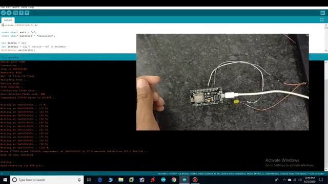 How to control LED using IOT Practical Demonstrations | NODEMCU | Arduino | Chandigarh university смотреть онлайн