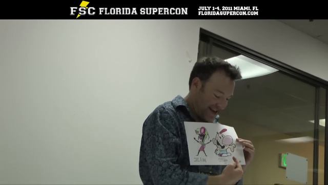 Richard Horvitz, Voice of Invader Zim, at Florida Supercon July 1-4, 2011 смотреть онлайн
