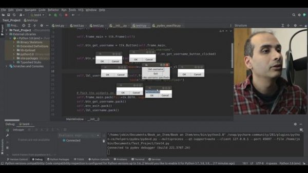 Tkinter - Prompt user for input (Toplevel window)