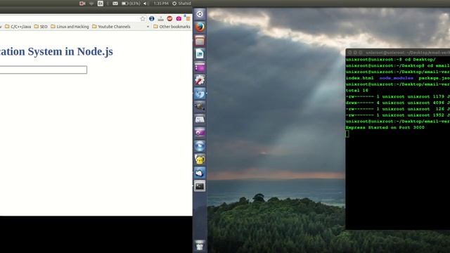 Node e-mail verification Script смотреть онлайн