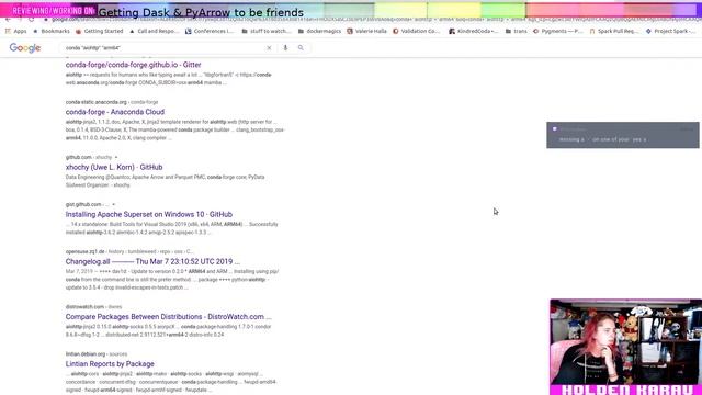 Getting Dask, PyArrow and friends in the same conda env on ARM смотреть онлайн