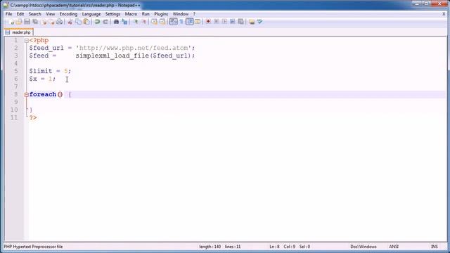 PHP Read XML RSS And ATOM Feeds 178 Part 1 смотреть онлайн
