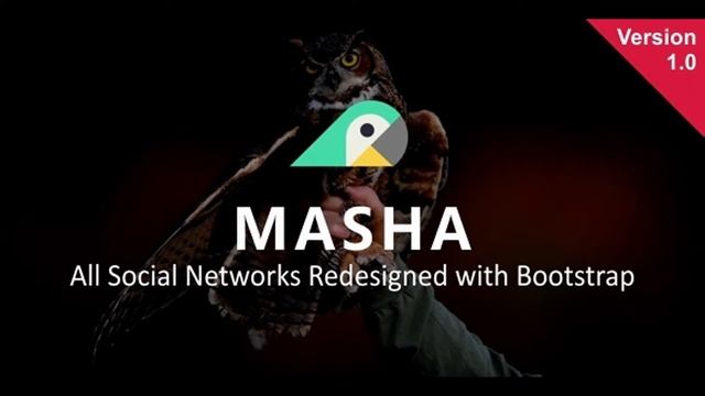 Masha - All Social Networks Redesigned with Bootstrap | Themeforest Website Templates and Themes смотреть онлайн