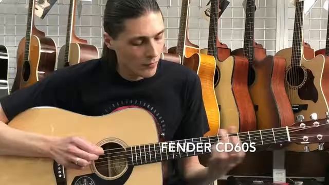 Fender CD60S Акустическая гитара смотреть онлайн