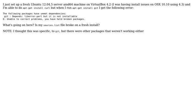 apt-get error when installing git (2 Solutions!!) смотреть онлайн