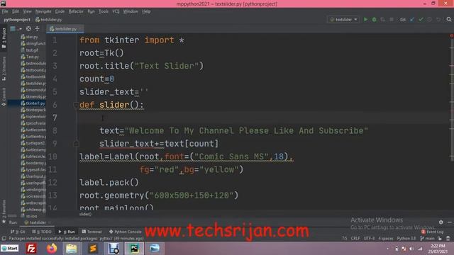 How o create Text Slider using tkinter in Python in Hindi | Urdu смотреть онлайн