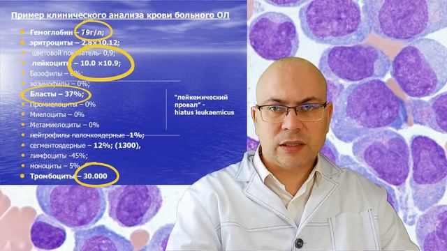 Острый миелобластный лейкоз: анализы, прогноз при ОМЛ смотреть онлайн