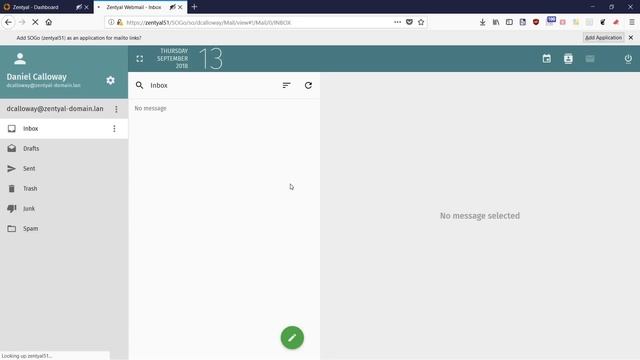 SoGo Web-based Mail Running on Zentyal 5.1 Server in Linux смотреть онлайн