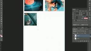 Как в Фотошопе  разместить на одном листе несколько фото или картинок.