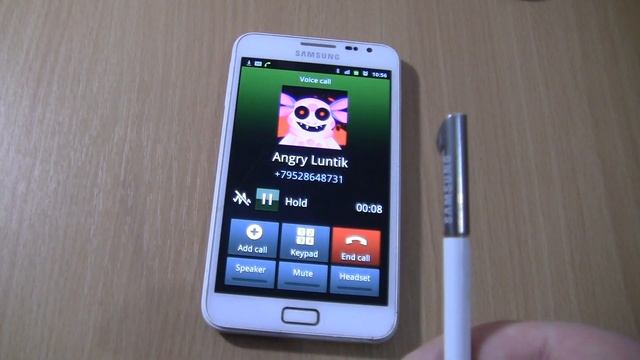 Angry luntik On Samsung Galaxy Note 1 white Over the Horizon incoming call смотреть онлайн