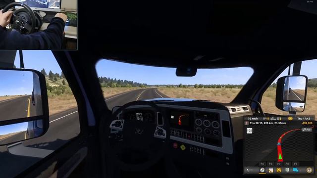 Realistic Truck Driving with International Lonestar Sky Rise |Thrustmaster T300 RS GT Gameplay #ats смотреть онлайн