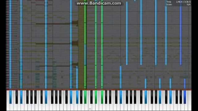 [BLACK MIDI] [IMPOSSIBLE PIANO VERSION] Bad Apple!! feat. nomico 100,000 notes смотреть онлайн