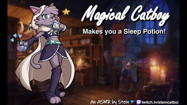 ASMR │ Magical Catboy makes you a Sleep Potion [Soft Spoken] [Glass Tapping] [Headpats] смотреть онлайн