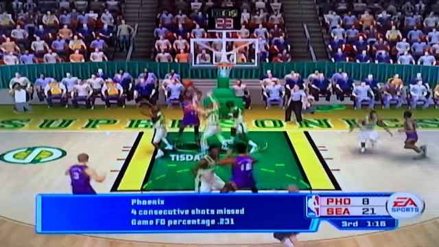 NBA LIVE 06 1996-97 Suns vs 1995-96 SuperSonics смотреть онлайн