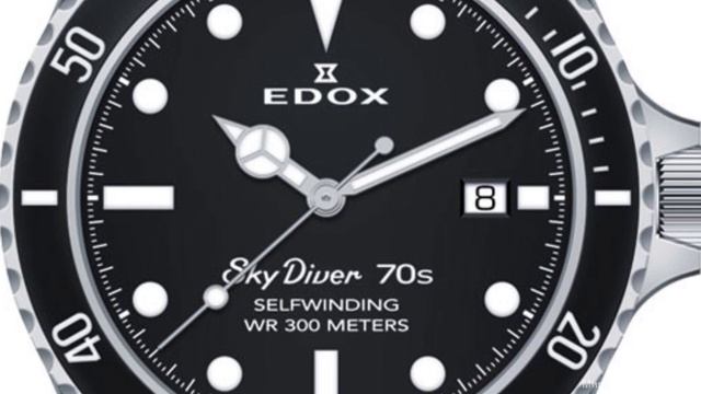 Часы Edox Skydiver 70s Date Automatic