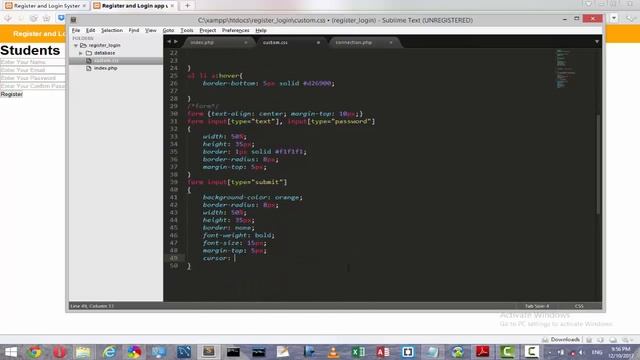 Registration and Login system using php with mysqli Lesson 1/2 in urdu hindi смотреть онлайн