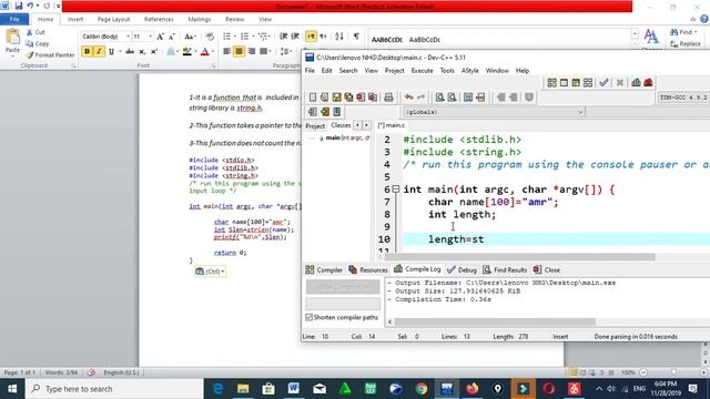 163 Str len function смотреть онлайн