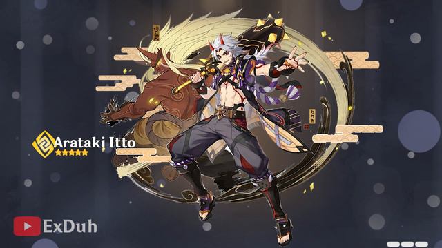 Genshin Impact: [ Arataki Itto ] Edited Gacha Animation Pull Banner Wish смотреть онлайн