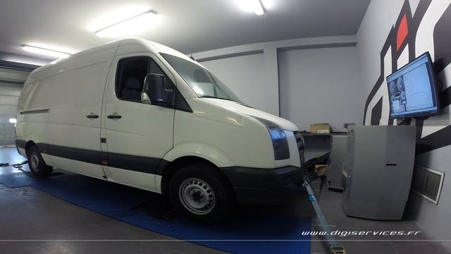 VW Crafter 2.5 TDI 136cv Reprogrammation Moteur @ 175cv Digiservices Paris 77 Dyno смотреть онлайн