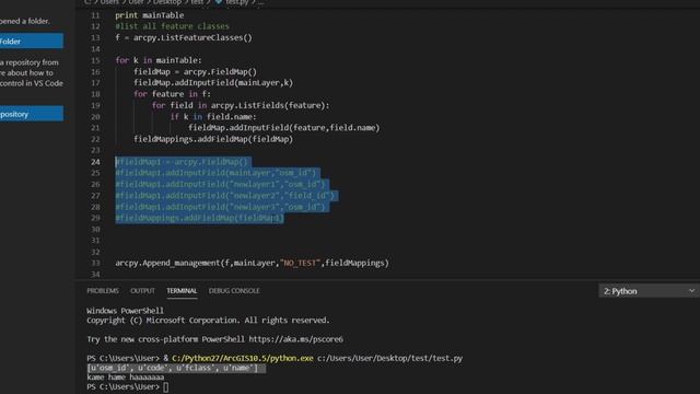 Field Mappings in arcpy смотреть онлайн