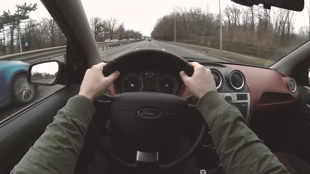 POV drive Ford Fiesta 1.6 TDCi 90HP in Bucharest смотреть онлайн