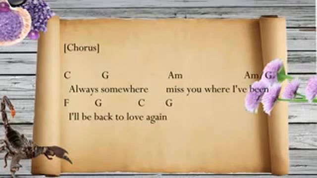 Scorpions - Always somewhere || lyrics and chords смотреть онлайн