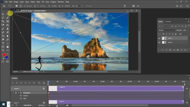 Moving Clouds in Photoshop смотреть онлайн