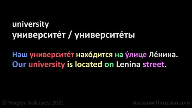 Buildings and Organizations in Russian: Useful Words and Phrases смотреть онлайн