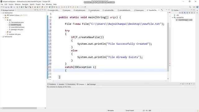 File handling in Java Part1 смотреть онлайн