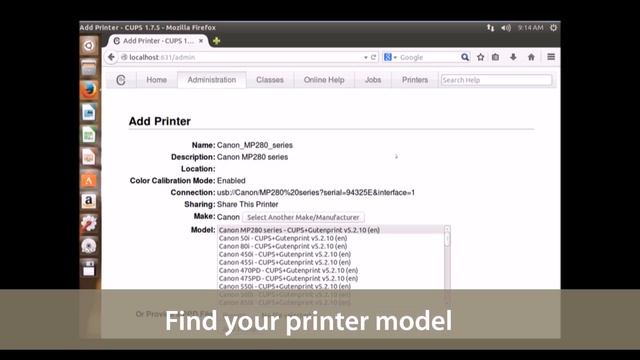 How to Manage printer from Web using Ubuntu Linux смотреть онлайн