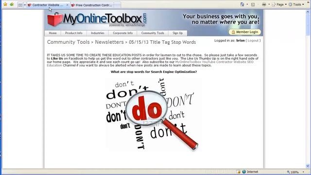 Contractor Website Title Tag Stop Words Hinder SEO смотреть онлайн