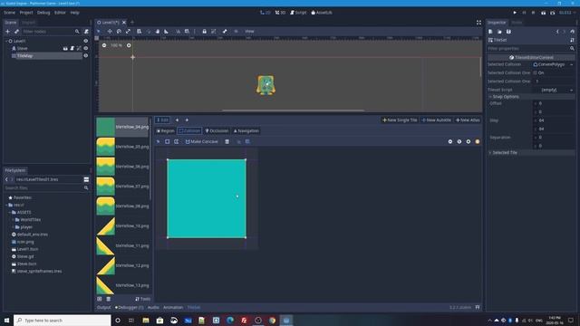 Godot 3.2: Let's Build A 2D Platformer!: Part 5 (TileMaps & TileSets) #godotengine