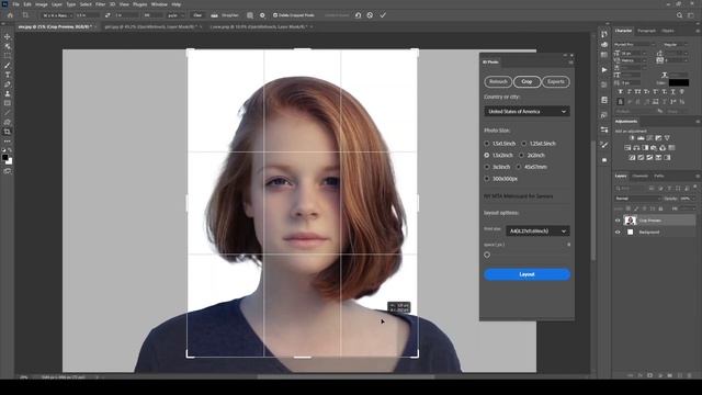 Very good photoshop plugin for cropping ID photos or passports, automatic layout and retouching смотреть онлайн
