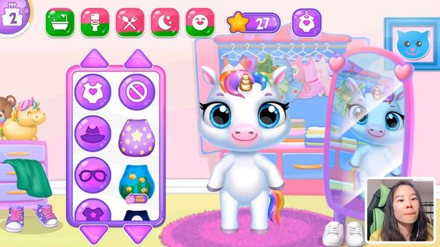 Fun Newborn Pony Care Game - My Baby Unicorn 2 - New Virtual Pony Pet Care & Dress Up Mini Games смотреть онлайн