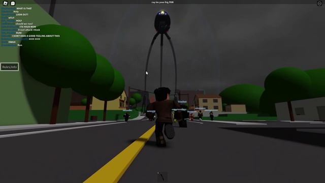 War of the worlds Tripod rising scene in roblox смотреть онлайн