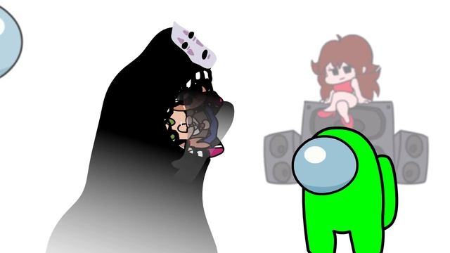 Mini Crewmate and Anime Chibi FNF kills Finger | Friday Night Funkin vs Among Us смотреть онлайн