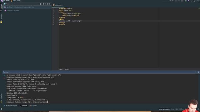 Git Intro | S01E10 | git pull смотреть онлайн