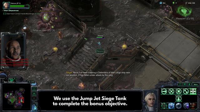 StarCraft 2 Nova Speedrun - Mission 3: Enemy Intelligence (Brutal) смотреть онлайн
