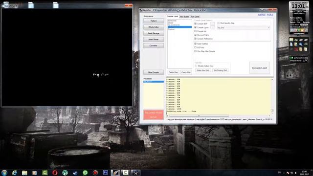 Call of Duty: 5 (CodWaW) MP Mapping - Pt.3 Пробная карта смотреть онлайн