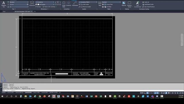 AutoCad Template Setup Part 2 : LAYOUT SETUP смотреть онлайн
