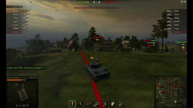 AMX 50 100 Командный бой на карте Прохоровка смотреть онлайн