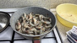 Королевские креветки в соевом соусе с чесноком