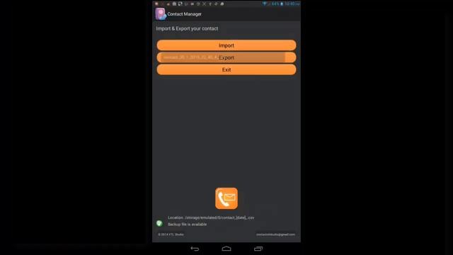 Export contacts in csv using Contact Manager смотреть онлайн