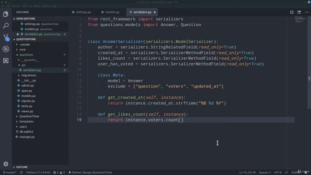 7.6 Main App Serializers смотреть онлайн