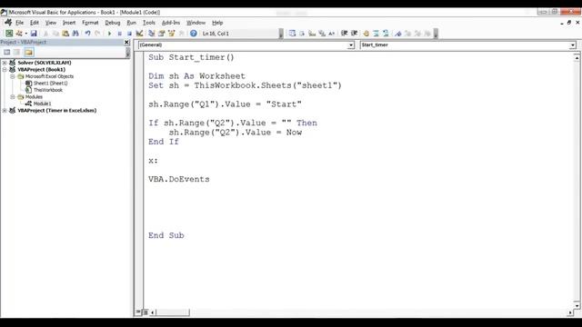 Timer in Excel VBA смотреть онлайн