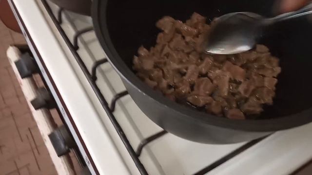 Плов из перловой крупы с говядиной смотреть онлайн